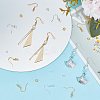 200Pcs 2 Color Brass Earring Hooks KK-SP0001-43-4