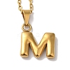 PVD Vacuum Plating 201 Stainless Steel Necklaces NJEW-H033-01G-M-1