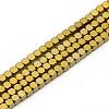 Electroplate Non-magnetic Synthetic Hematite Beads Strands G-Q486-60B-1