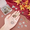 56Pcs 14 Style Tibetan Style Alloy Pendants TIBEP-PH0001-31-6