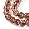 Baking Paint Transparent Glass Beads X1-DGLA-N006-6mm-11-3