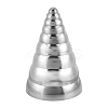 16Pcs 9 Styles Stainless Steel Semihemisphere Ball STAS-NB0002-75-1