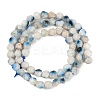 Natural Blue Ice Glacierite Stone Beads Strands G-B092-A01-01-3