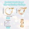 12Pcs Brass Clip-on Earring Findings KK-BBC0019-57-2
