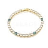 Brass Enamel Link & Charm Bracelets BJEW-Z094-02G-01A-4