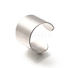 316 Surgical Stainless Steel Open Cuff Rings RJEW-F170-01P-04-2