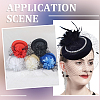 8Pcs 8 Colors Fabric Pillbox Stewardess Fascinator Hat Base for Millinery AJEW-GF0010-95-5