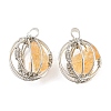 Natural Citrine Pendants G-H293-03P-01-1