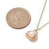 Alloy Enamel Shell Pendant Necklaces NJEW-JN04775-3