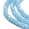 Electroplate Opaque Glass Beads Strands EGLA-A035-P3mm-A08-3