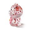 Transparent Resin Little Bear Ornament RESI-S015-01D-2