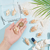 10Pcs Natural Conch Shell Big Pendants FIND-BBC0003-11-3