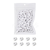 White Opaque Acrylic Beads PACR-YW0001-04B-3