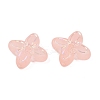 Frosted Transparent Acrylic Beads X1-OACR-P029-09B-02-3