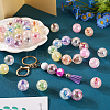 30Pcs 10 Colors Transparent Crackle Acrylic Beads MACR-TA0001-37-7