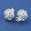 Rack Plating Brass Micro Pave Clear Cubic Zirconia Charms KK-F089-15S-2