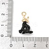 Alloy Enamel Pendants PALLOY-R160-01G-01-3
