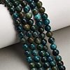 Natural Chrysocolla Beads Strands G-G475-A03-6mm-1