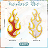 24Pcs Computerized Embroidery Cloth Iron on/Sew on Patches DIY-HY0003-09-2
