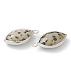 Natural Dalmatian Jasper Pendants G-B009-01P-B-2