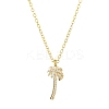 Brass Cubic Zirconia Charms Necklace for Women NJEW-JN04926-1