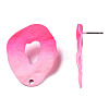 Spray Painted Iron Stud Earring Findings IFIN-N008-022D-3