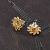 304 Stainless Steel Rhinestone Stud Earrings for Women LS-STAS-Z117-13G-4