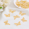 20Pcs Alloy Hollow Pendants FIND-LP0004-65G-1