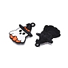 Halloween Theme Spray Painted Alloy Enamel Pendants LS-ENAM-T020-09F-1