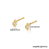 Sterling Silver Stud Earrings VC4044-2-2
