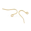 SHEGRACE Brass French Hooks with Loop XGR0002G-02G-2