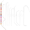 8Pcs 8 Styles Iron/304 Stainless Steel Bent Head Beading Needles for Bead Spinner TOOL-BBC0001-09-1