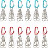 12Pcs 2 Colors Aluminium Alloy Tent Rope Tensioners FIND-FH0001-99-1