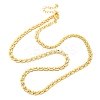 Brass Link Chain Necklaces for Women NJEW-K282-01G-4