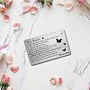 Rectangle 201 Stainless Steel Custom Blank Thermal Transfer Wallet Card DIY-WH0252-010-5