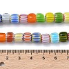 Handmade Millefiori Glass Chevron Beads LAMP-Z019-02A-4
