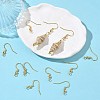 SHEGRACE Brass French Hooks with Coil and Ball XGR0001G-01G-5