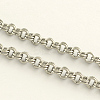 3.28 Feet 304 Stainless Steel Double Link Rolo Chains X-CHS-R009-07-1