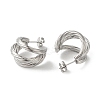 Non-Tarnish 304 Stainless Steel Stud Earrings EJEW-Z026-11P-2
