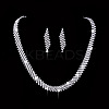 Brass Crystal Rhinestone Jewelry Sets FS-WGCC0E6-02-1