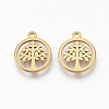 201 Stainless Steel Charms LS-X-STAS-T050-020G-1