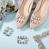 2 Styles Alloy Rhinestone Shoe Decorations FIND-GO0002-29-4