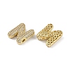 Brass Micro Pave Clear Cubic Zirconia Pendants KK-Z041-01G-N-2