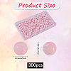 3Strands Baking Paint Glass Round Bead Strands DGLA-LT0001-02A-2