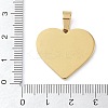 Ion Plating(IP) 304 Stainless Steel Enamel Rhinestone Pendants STAS-Q325-02D-G-3