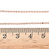 1.5MM Brass Ball Chain Necklaces NJEW-Z097-03RG-5