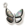 Brass Micro Pave Clear Cubic Zirconia Pendants KK-L211-020P-01-1