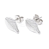 Non-Tarnish 304 Stainless Steel Leaf Stud Earrings for Women EJEW-I285-10P-1