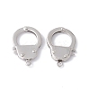 Tarnish Resistant 304 Stainless Steel Handcuff Clasps X-STAS-D009-02-1