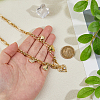 Brass Pave Clear Cubic Zirconia Heart Pendant Necklaces for Women NJEW-HS00024-3